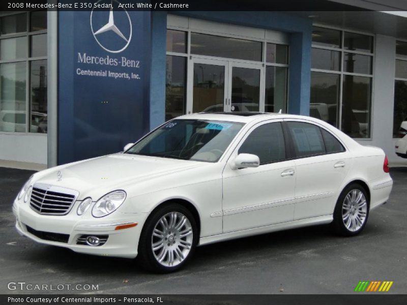Arctic White / Cashmere 2008 Mercedes-Benz E 350 Sedan