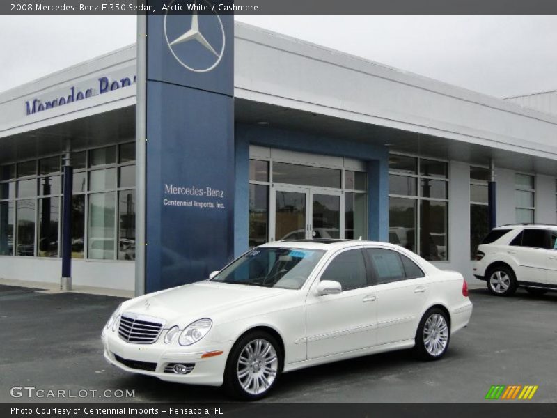 Arctic White / Cashmere 2008 Mercedes-Benz E 350 Sedan