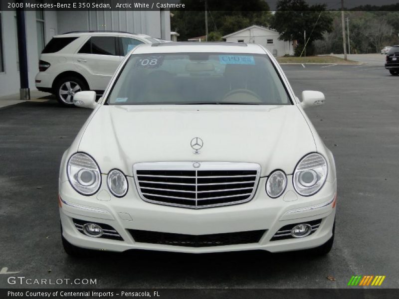 Arctic White / Cashmere 2008 Mercedes-Benz E 350 Sedan