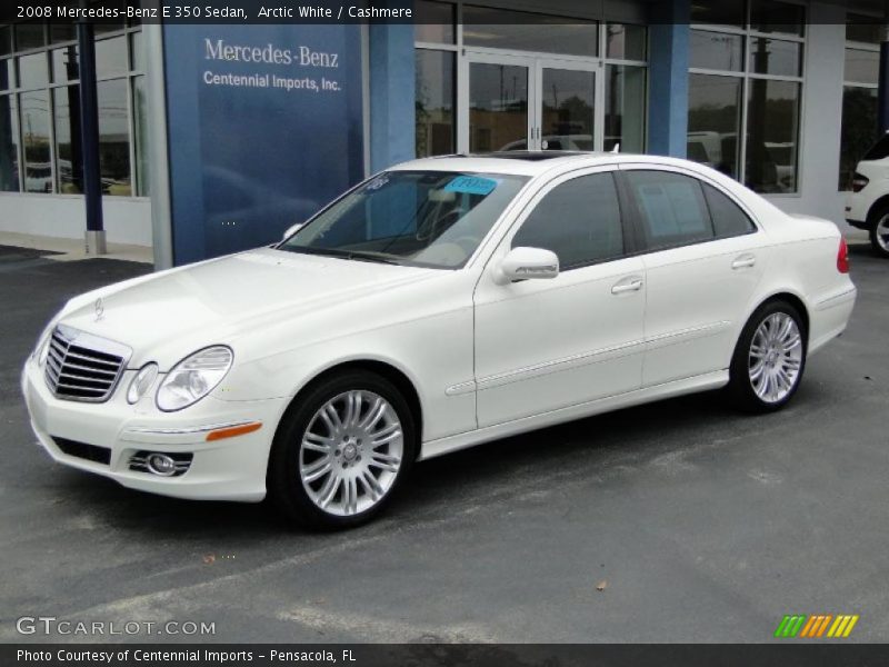 Arctic White / Cashmere 2008 Mercedes-Benz E 350 Sedan