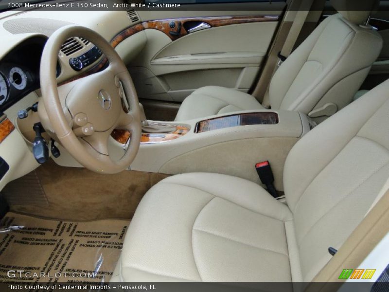 Arctic White / Cashmere 2008 Mercedes-Benz E 350 Sedan