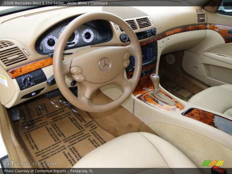 Arctic White / Cashmere 2008 Mercedes-Benz E 350 Sedan