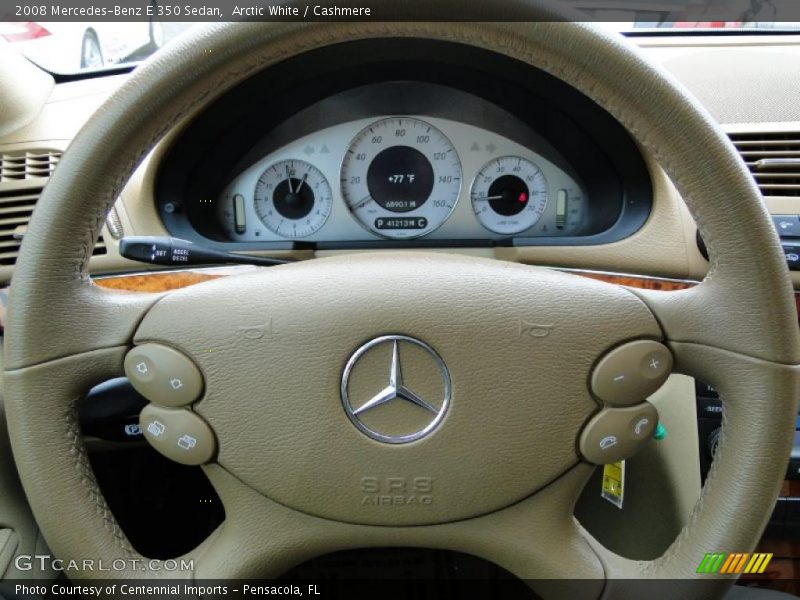 Arctic White / Cashmere 2008 Mercedes-Benz E 350 Sedan