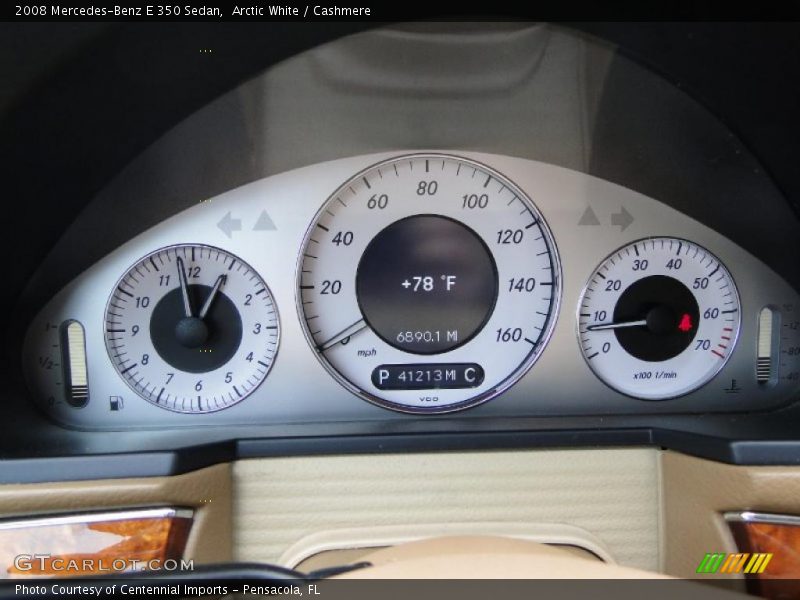 Arctic White / Cashmere 2008 Mercedes-Benz E 350 Sedan