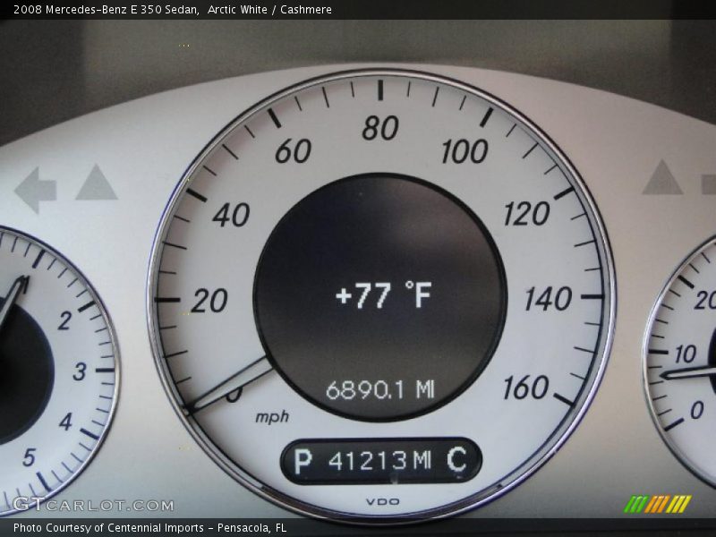 Arctic White / Cashmere 2008 Mercedes-Benz E 350 Sedan