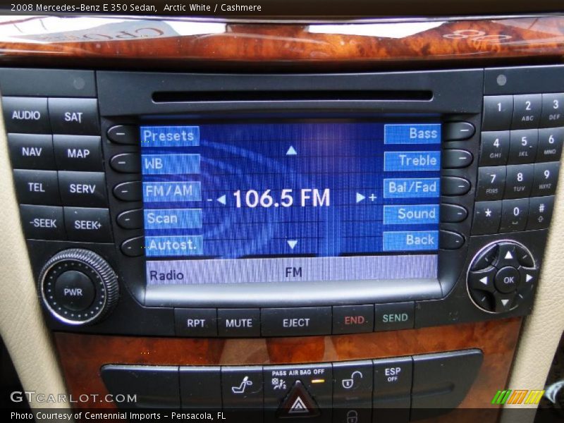 Arctic White / Cashmere 2008 Mercedes-Benz E 350 Sedan