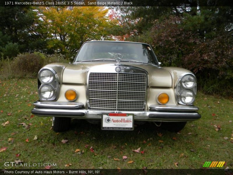 Sand Beige Metallic / Black 1971 Mercedes-Benz S Class 280SE 3.5 Sedan