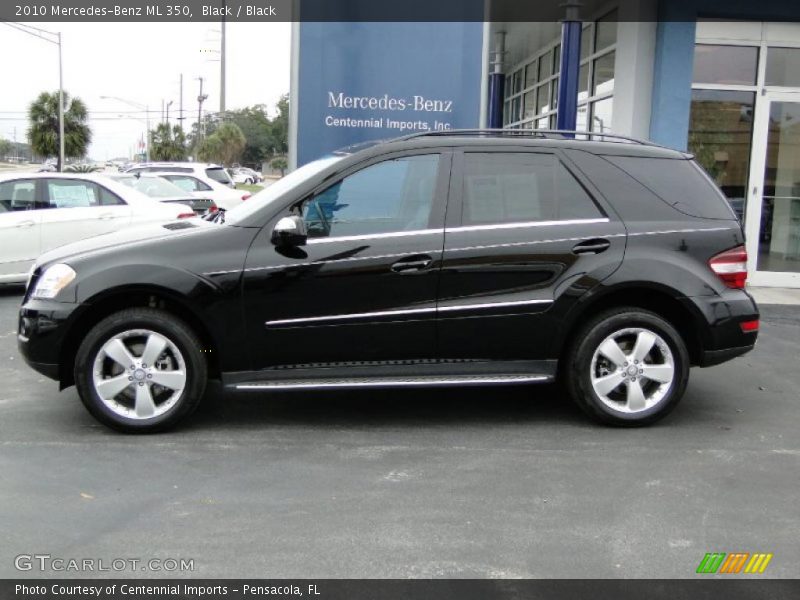 Black / Black 2010 Mercedes-Benz ML 350