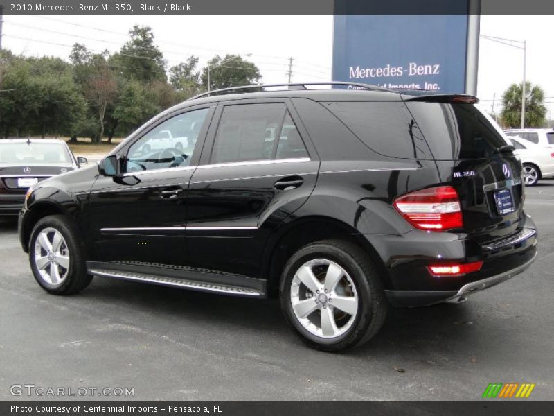 Black / Black 2010 Mercedes-Benz ML 350