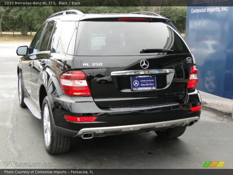 Black / Black 2010 Mercedes-Benz ML 350