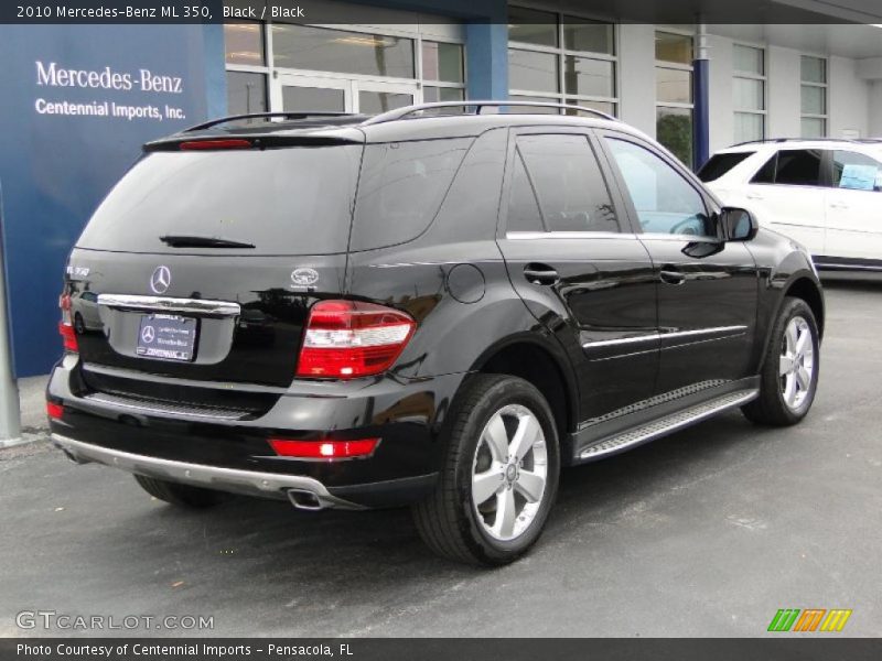 Black / Black 2010 Mercedes-Benz ML 350