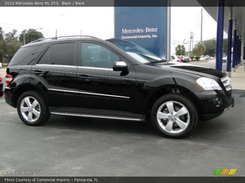 Black / Black 2010 Mercedes-Benz ML 350