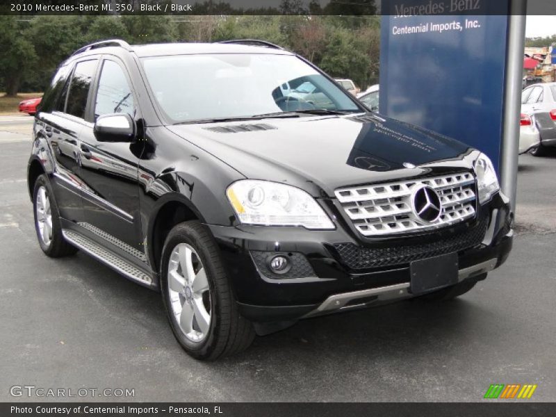 Black / Black 2010 Mercedes-Benz ML 350