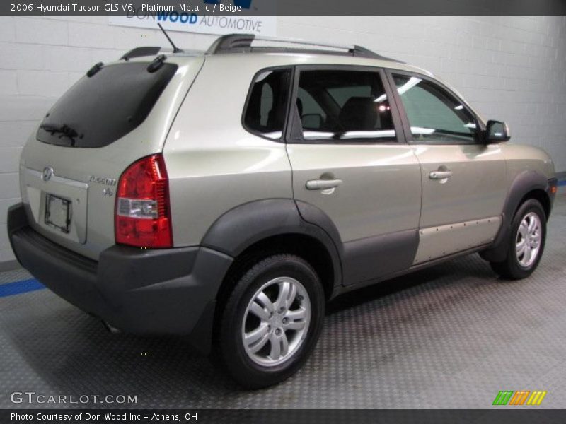 Platinum Metallic / Beige 2006 Hyundai Tucson GLS V6