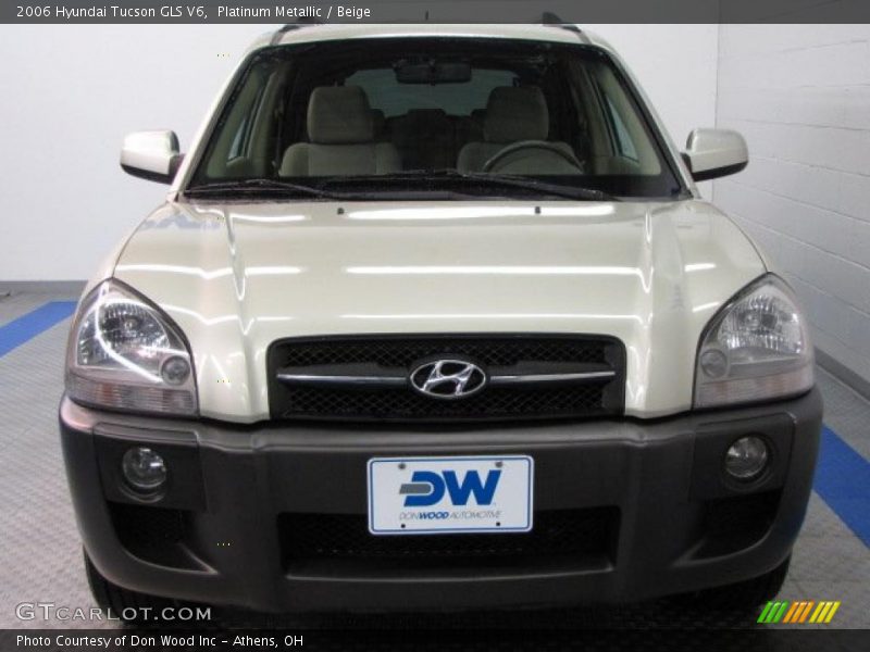 Platinum Metallic / Beige 2006 Hyundai Tucson GLS V6