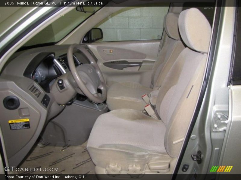 Platinum Metallic / Beige 2006 Hyundai Tucson GLS V6