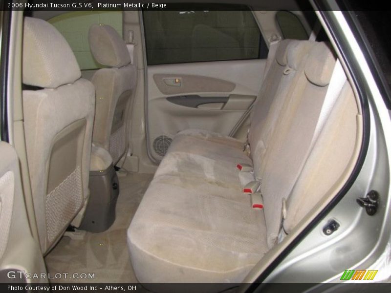 Platinum Metallic / Beige 2006 Hyundai Tucson GLS V6