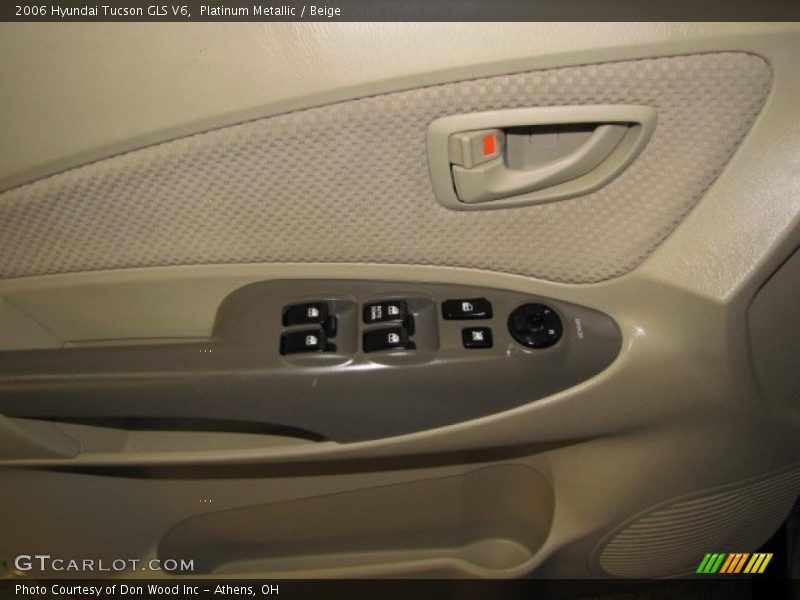 Platinum Metallic / Beige 2006 Hyundai Tucson GLS V6