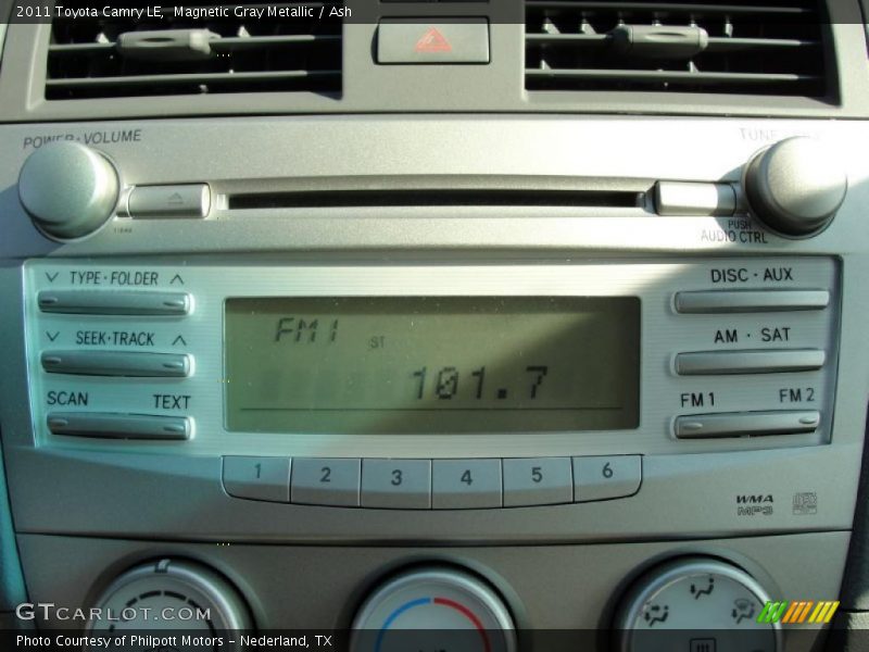 Magnetic Gray Metallic / Ash 2011 Toyota Camry LE