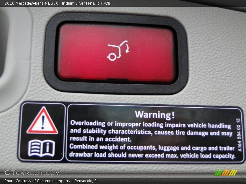 Iridium Silver Metallic / Ash 2010 Mercedes-Benz ML 350