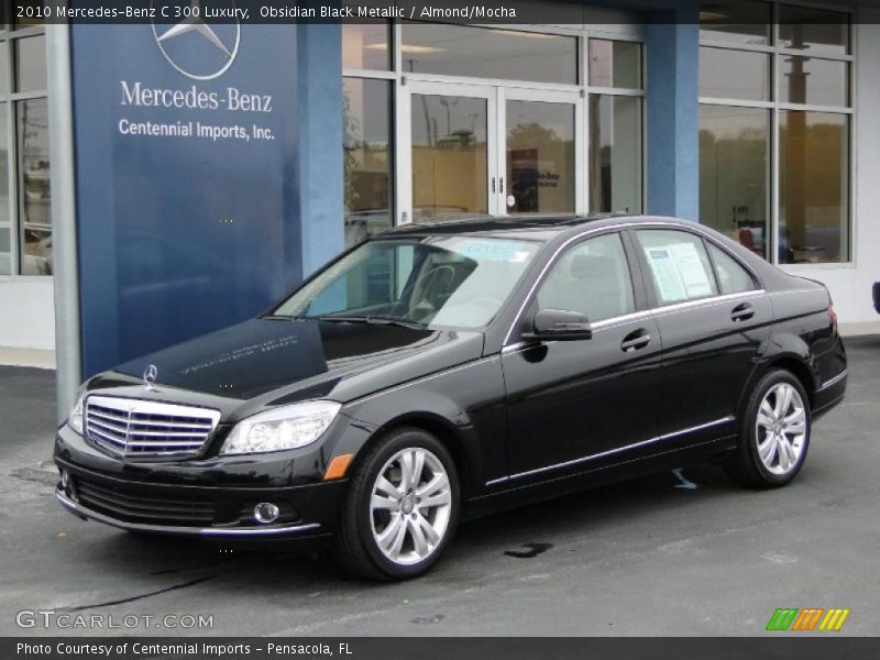 Obsidian Black Metallic / Almond/Mocha 2010 Mercedes-Benz C 300 Luxury