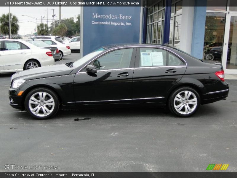 Obsidian Black Metallic / Almond/Mocha 2010 Mercedes-Benz C 300 Luxury