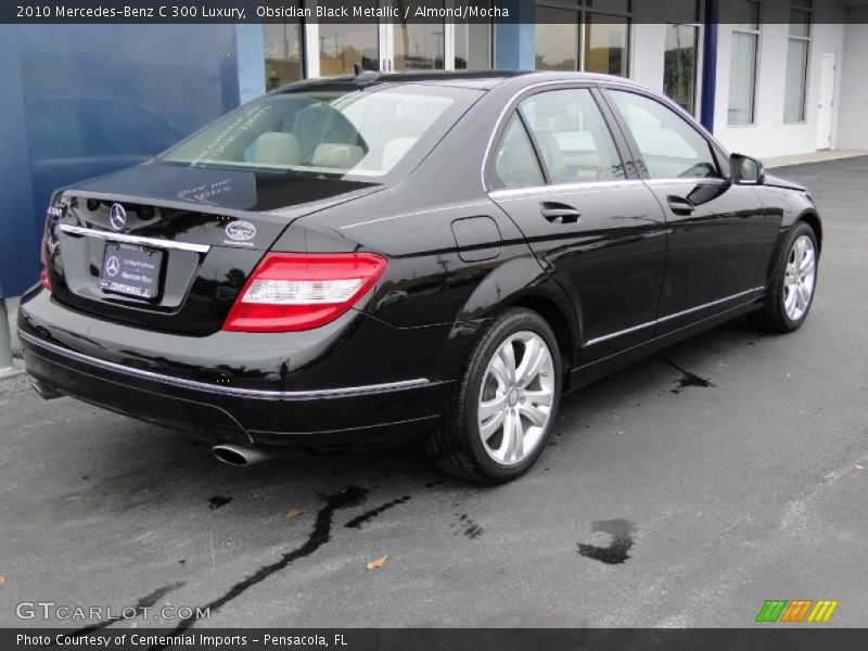 Obsidian Black Metallic / Almond/Mocha 2010 Mercedes-Benz C 300 Luxury