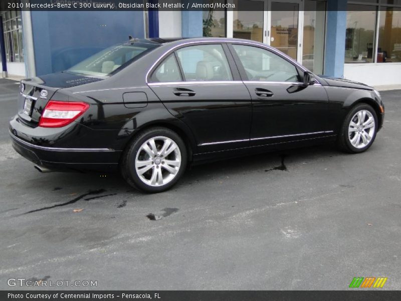 Obsidian Black Metallic / Almond/Mocha 2010 Mercedes-Benz C 300 Luxury