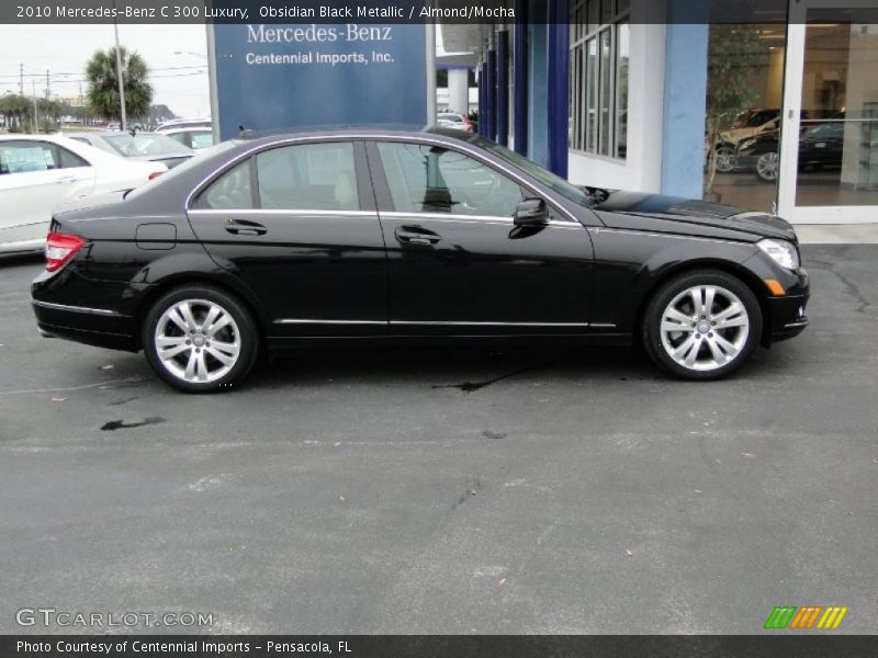 Obsidian Black Metallic / Almond/Mocha 2010 Mercedes-Benz C 300 Luxury