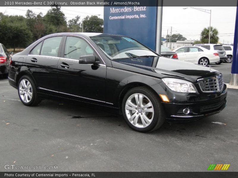 Obsidian Black Metallic / Almond/Mocha 2010 Mercedes-Benz C 300 Luxury