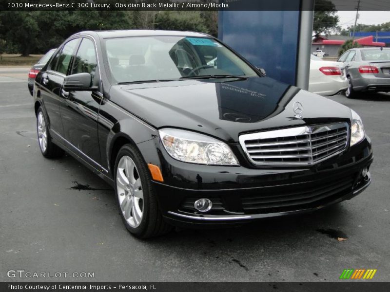 Obsidian Black Metallic / Almond/Mocha 2010 Mercedes-Benz C 300 Luxury