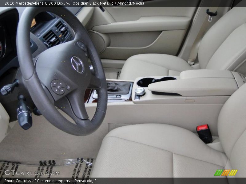 Obsidian Black Metallic / Almond/Mocha 2010 Mercedes-Benz C 300 Luxury