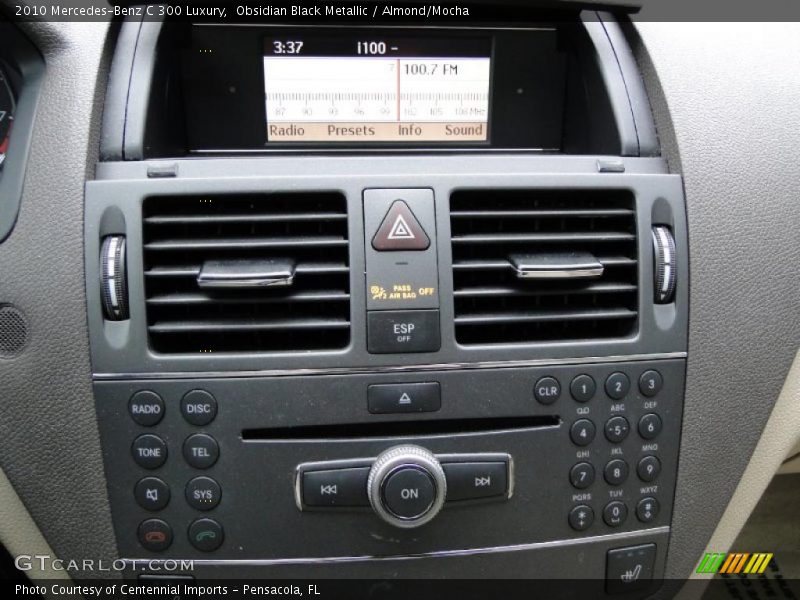 Obsidian Black Metallic / Almond/Mocha 2010 Mercedes-Benz C 300 Luxury