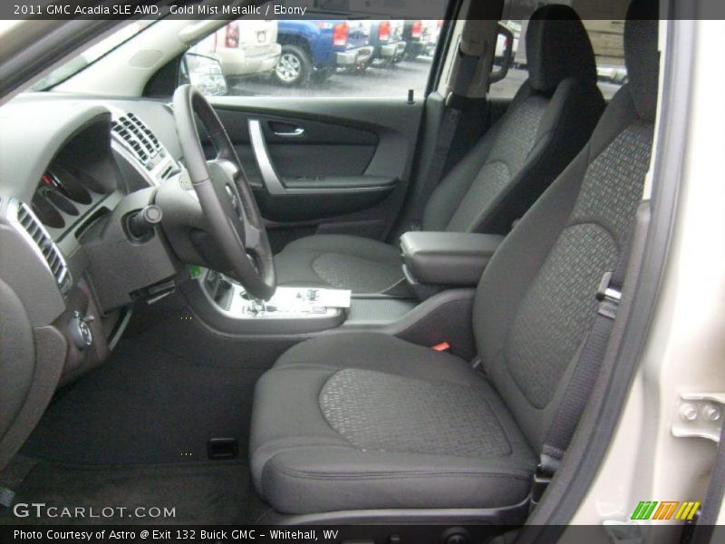Gold Mist Metallic / Ebony 2011 GMC Acadia SLE AWD