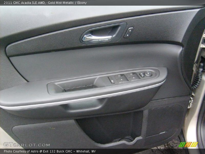 Gold Mist Metallic / Ebony 2011 GMC Acadia SLE AWD