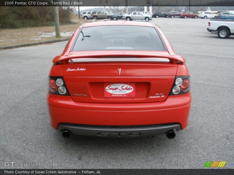 Torrid Red / Black 2006 Pontiac GTO Coupe