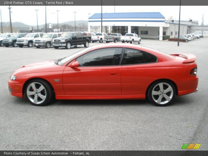 Torrid Red / Black 2006 Pontiac GTO Coupe