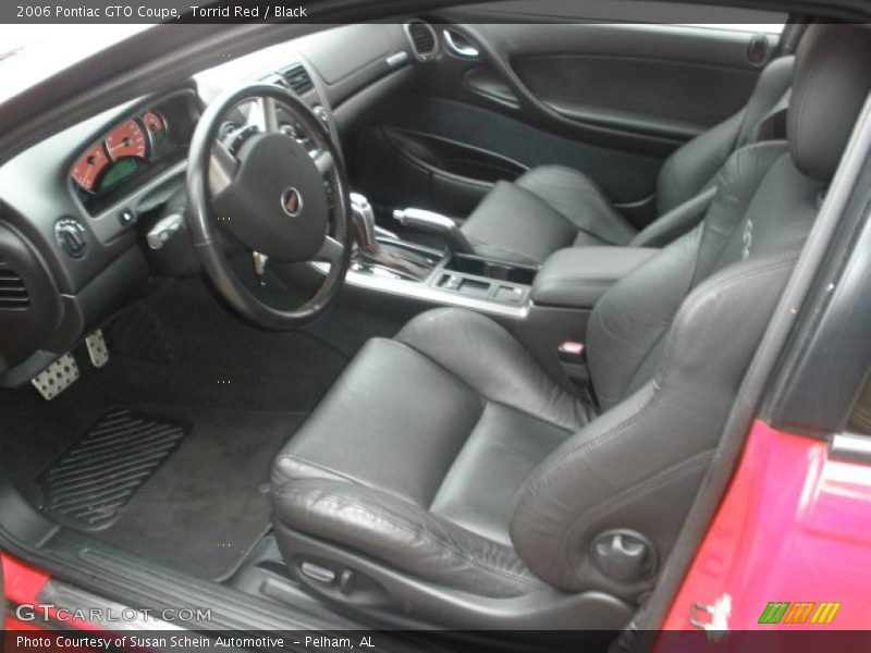  2006 GTO Coupe Black Interior