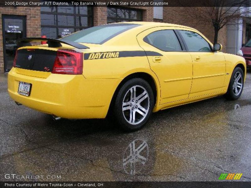 Top Banana Yellow / Dark Slate Gray/Light Graystone 2006 Dodge Charger R/T Daytona