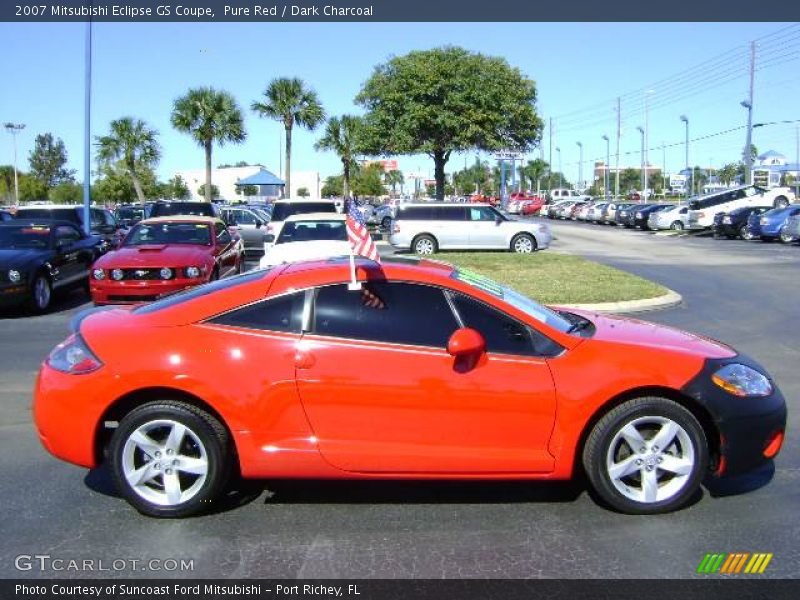 Pure Red / Dark Charcoal 2007 Mitsubishi Eclipse GS Coupe