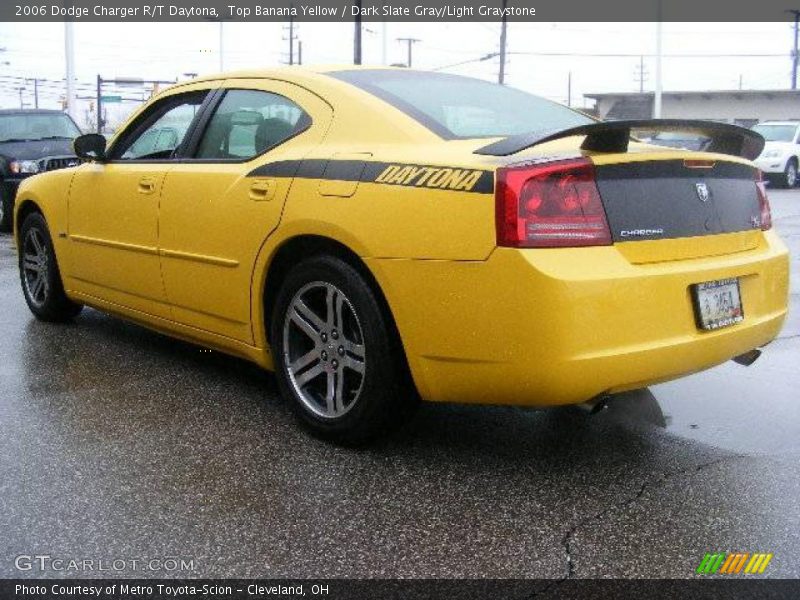 Top Banana Yellow / Dark Slate Gray/Light Graystone 2006 Dodge Charger R/T Daytona