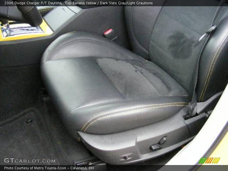 Top Banana Yellow / Dark Slate Gray/Light Graystone 2006 Dodge Charger R/T Daytona