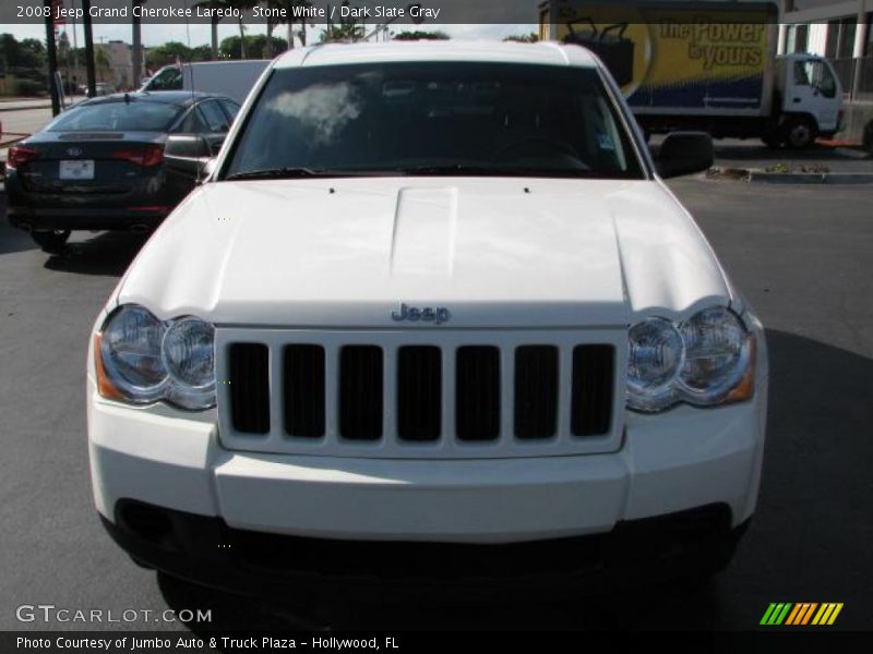 Stone White / Dark Slate Gray 2008 Jeep Grand Cherokee Laredo