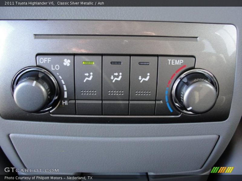Controls of 2011 Highlander V6