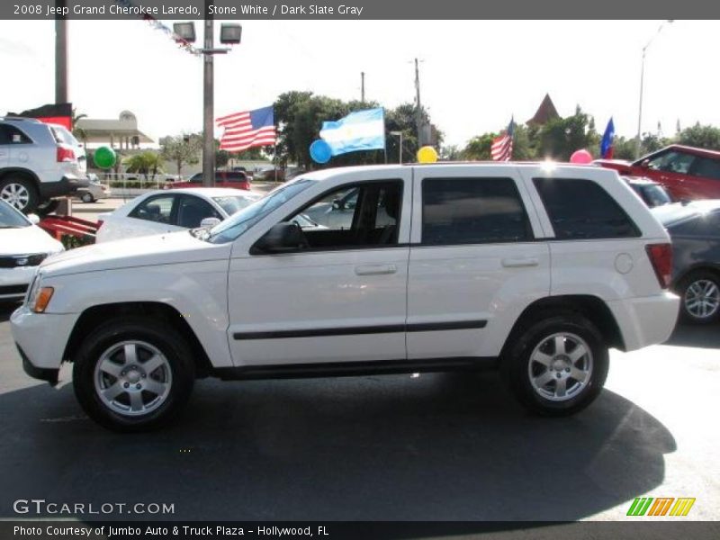 Stone White / Dark Slate Gray 2008 Jeep Grand Cherokee Laredo