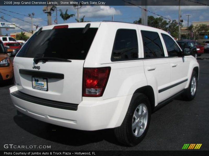 Stone White / Dark Slate Gray 2008 Jeep Grand Cherokee Laredo