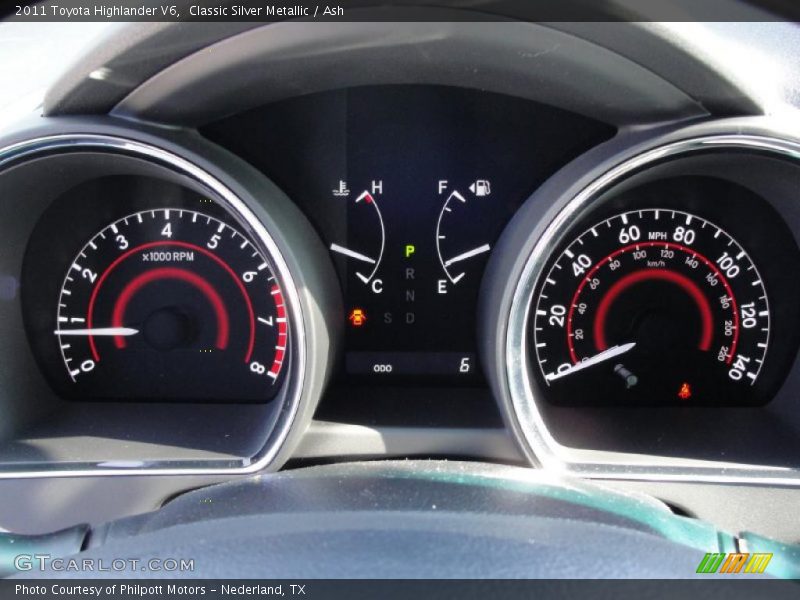  2011 Highlander V6 V6 Gauges