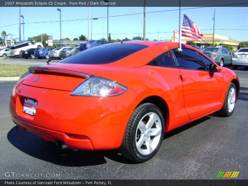 Pure Red / Dark Charcoal 2007 Mitsubishi Eclipse GS Coupe