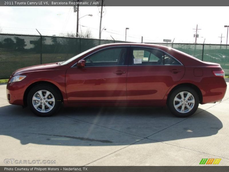 Barcelona Red Metallic / Ash 2011 Toyota Camry LE V6