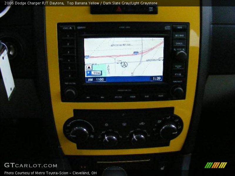 Top Banana Yellow / Dark Slate Gray/Light Graystone 2006 Dodge Charger R/T Daytona